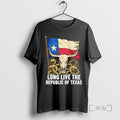 Officials Long Live The Republic Of Texas Bull Head T-Shirts, Hoodie, Sweatshirt | RetroVerseTees.com