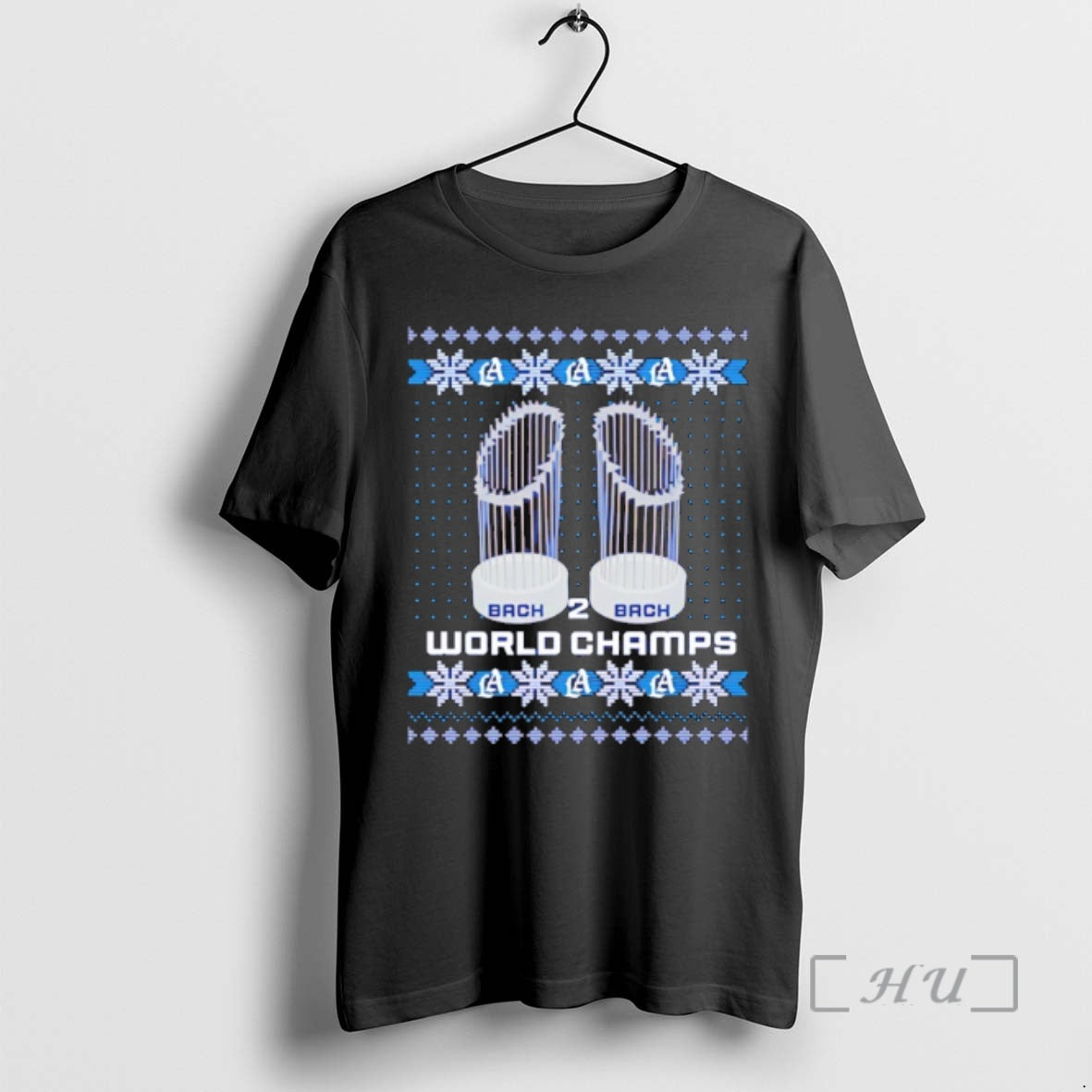 Officials Los Angeles Dodgers Back 2 Back World Champs Ugly Christmas Premium T Shirts Sweater