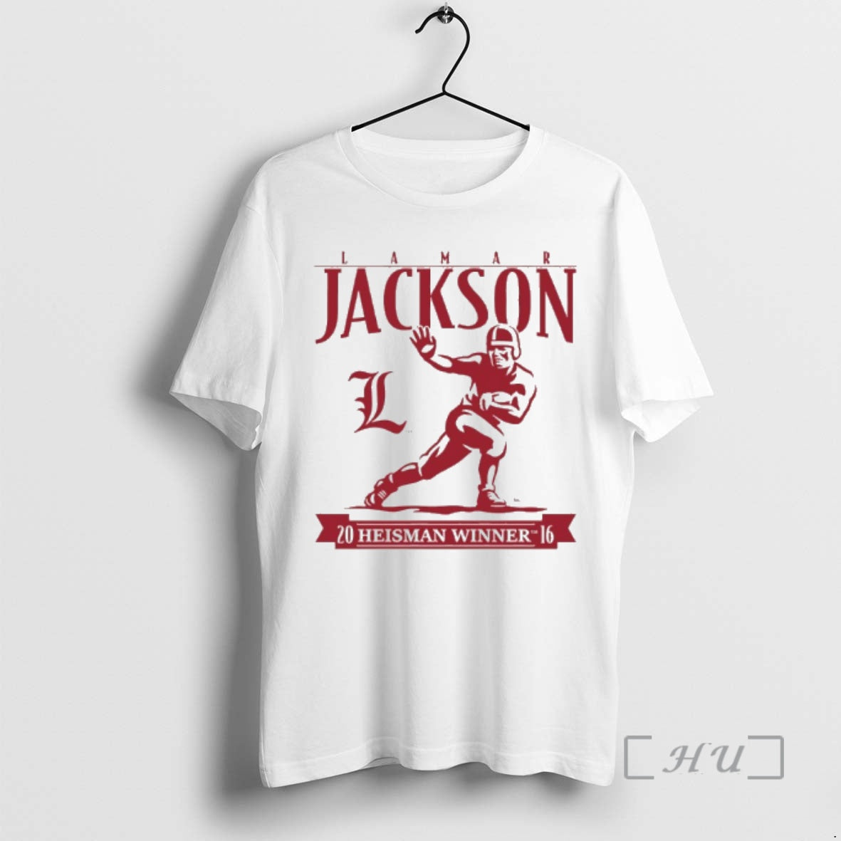 Officials Louisville Cardinals Lamar Jackson Heisman Winner Trophy T-Shirts, Hoodie, Sweatshirt | RetroVerseTees.com