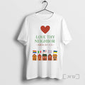 Officials Love Thy Neighbor Abolish Ice Pride Flag T-Shirts, Hoodie, Sweatshirt | RetroVerseTees.com
