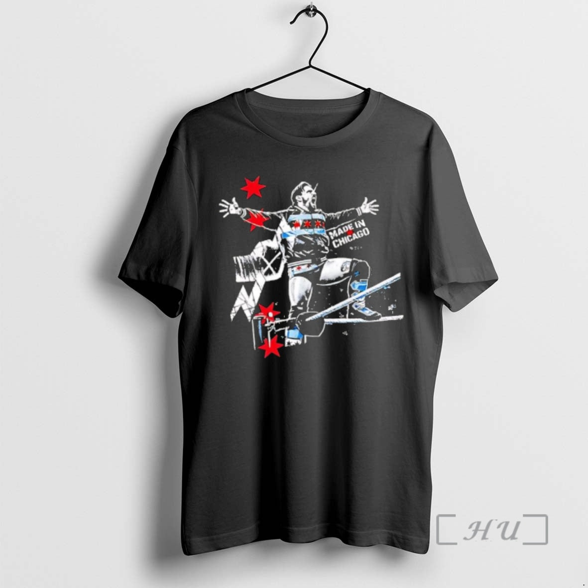 Officials Made In Chicago Cm Punk Wrestling Ring Chicago Stars T-Shirts, Hoodie, Sweatshirt | RetroVerseTees.com