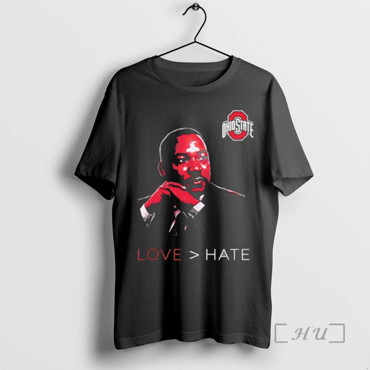 Officials Martin Luther King Ohio State Love Hate Mlk Day T-Shirts, Hoodie, Sweatshirt | RetroVerseTees.com