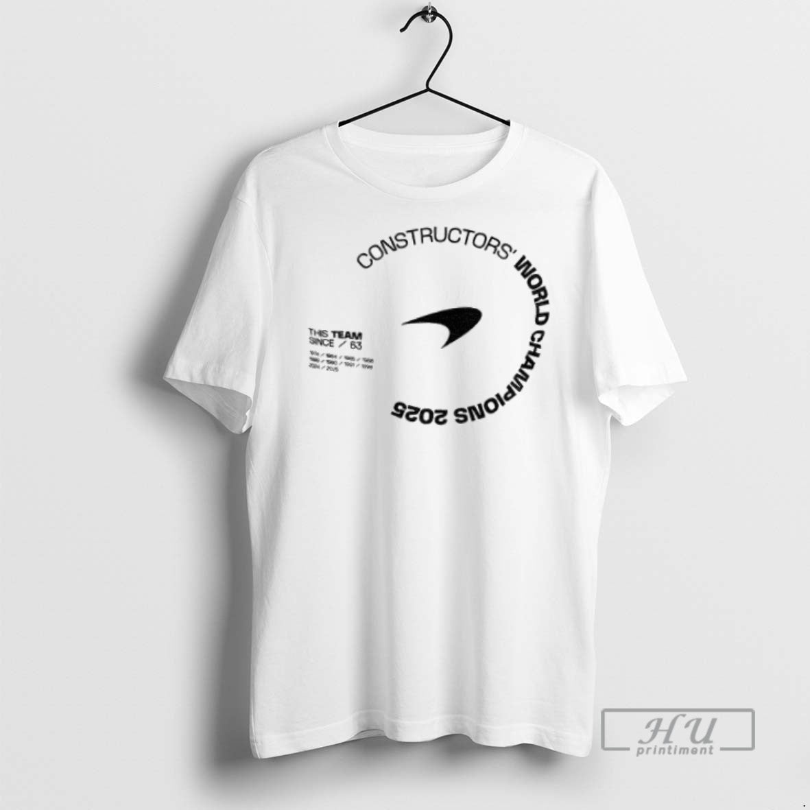 Officials Mclaren Constructors World Champions 2025 T Shirt
