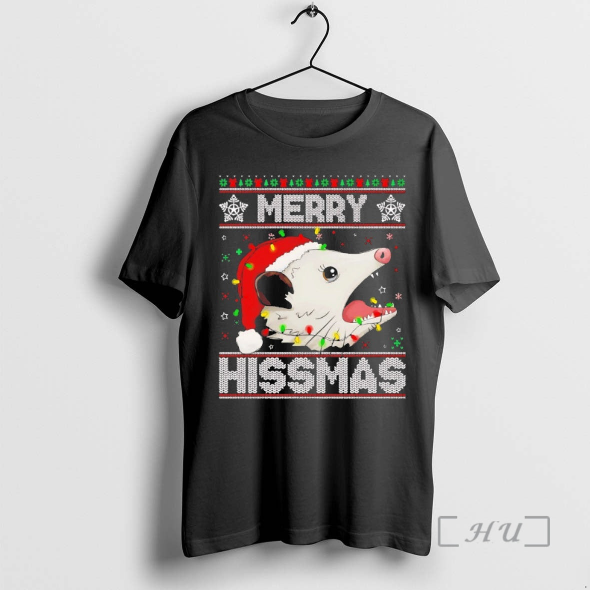 Officials Merry Hissmas Opossum T-Shirts, Hoodie, Sweatshirt | RetroVerseTees.com