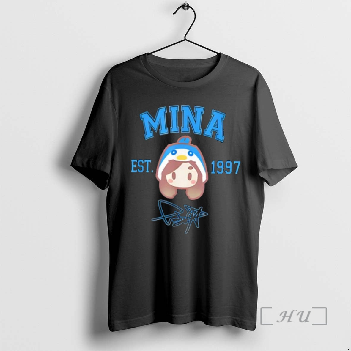 Officials Mina Chibi Twice Est 1997 Signature Funny Cartoon T-Shirts, Hoodie, Sweatshirt | RetroVerseTees.com
