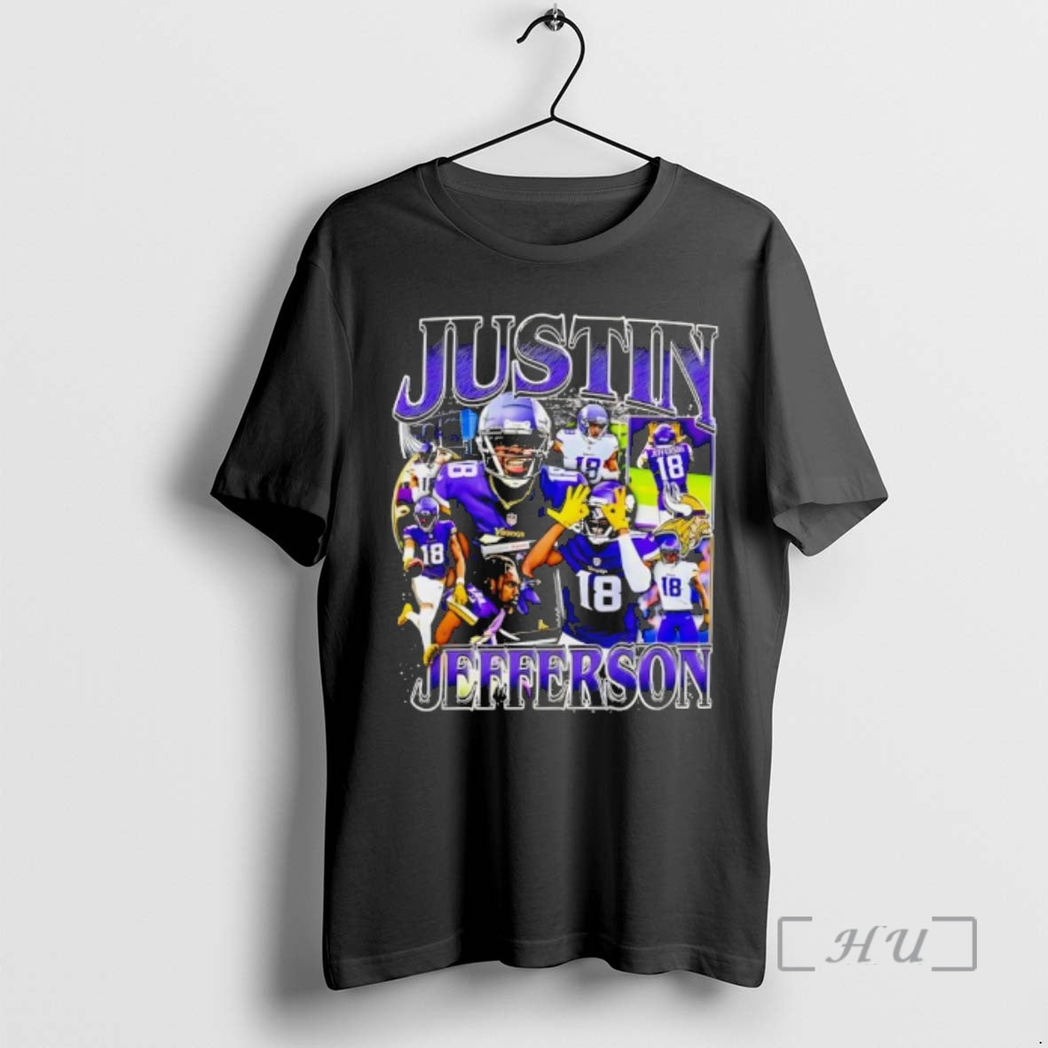 Officials Minnesota Vikings Justin Jefferson Graphic Star 18 T-Shirts, Hoodie, Sweatshirt | RetroVerseTees.com