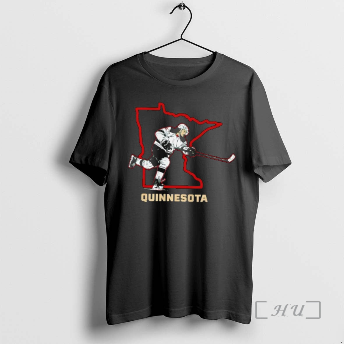 Officials Minnesota Wild Quinn Hughes Quinnesota Map T-Shirts, Hoodie, Sweatshirt | RetroVerseTees.com