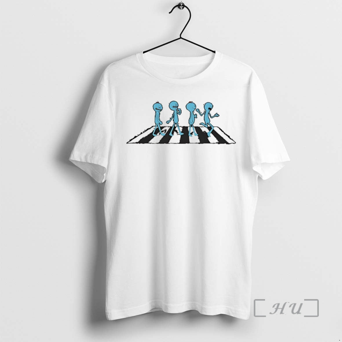 Officials Mr Meeseeks Abbey Road Circle T-Shirts, Hoodie, Sweatshirt | RetroVerseTees.com