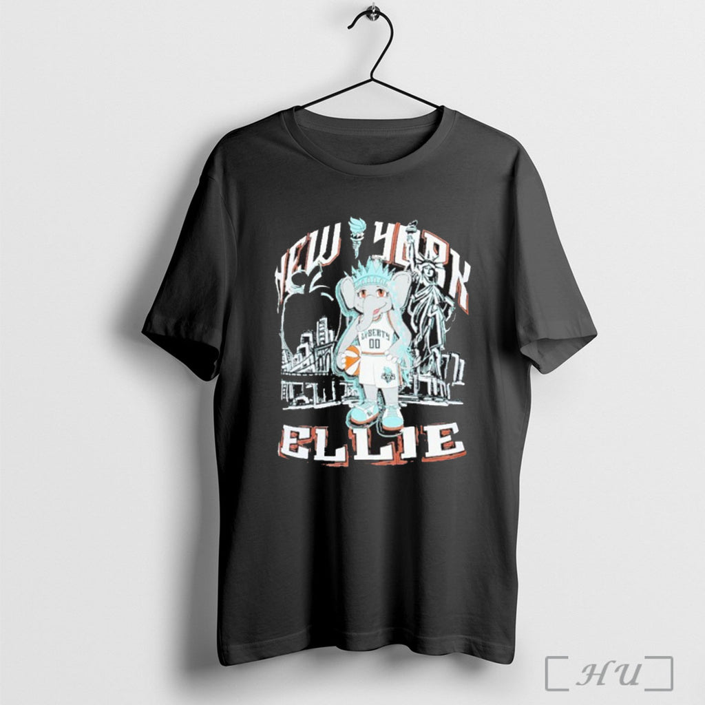 Officials New York Liberty Ellie Mascot City Elementized T Shirt