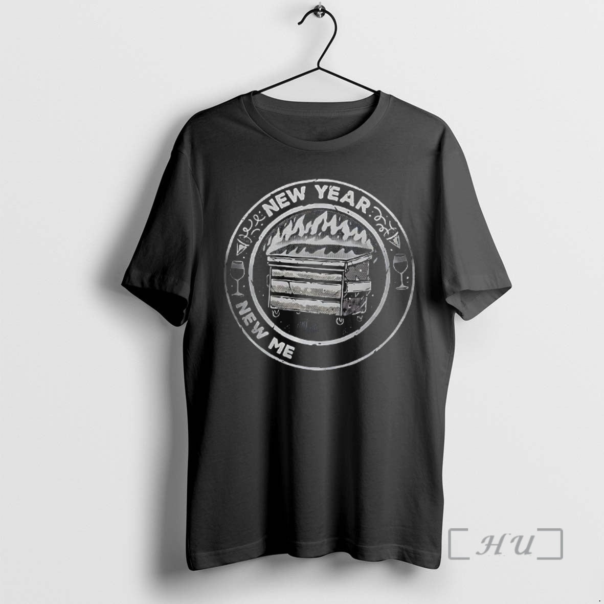 Officials New Year New Mental Battles Burning Trash Can Logo T-Shirts, Hoodie, Sweatshirt | RetroVerseTees.com