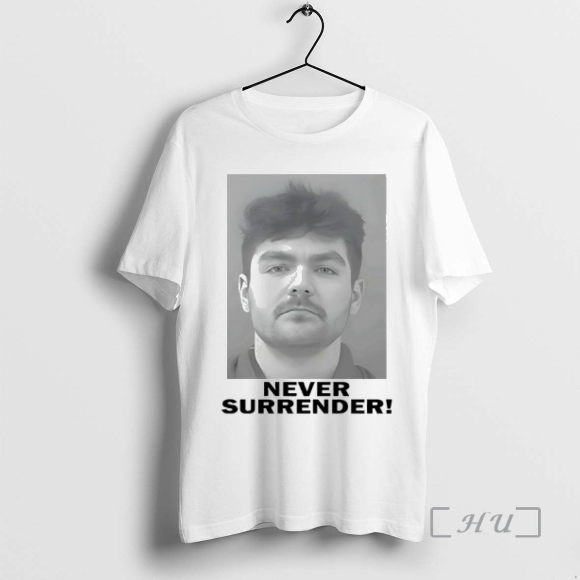 Officials Nick Fuentes Never Surrender Photo T-Shirts, Hoodie, Sweatshirt | RetroVerseTees.com