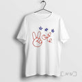 Officials Nicolle Wallace Wearing Peace Vote T-Shirts, Hoodie, Sweatshirt | RetroVerseTees.com