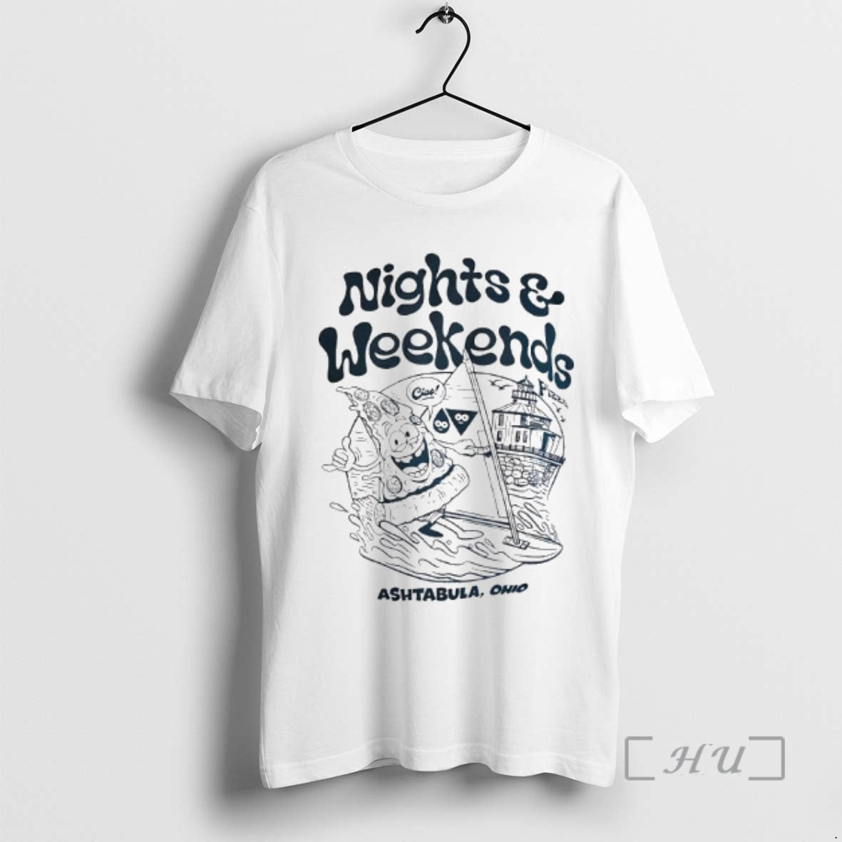 Officials Nights Weekends Ashtabula Ohio Pizza Graphic T-Shirts, Hoodie, Sweatshirt | RetroVerseTees.com