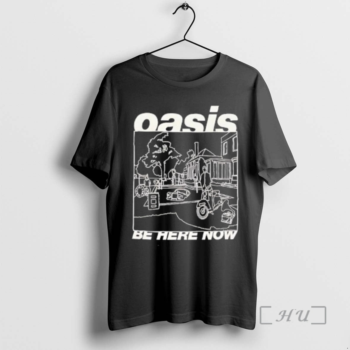 Officials Oasis Be Here Now Line Drawing T-Shirts, Hoodie, Sweatshirt | RetroVerseTees.com