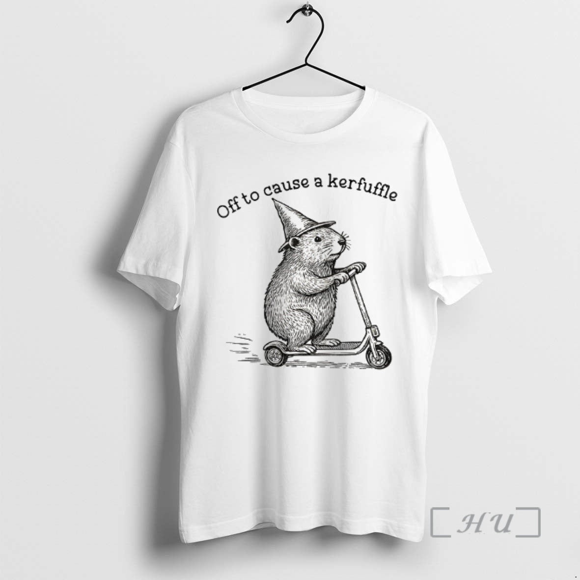Officials Off To Cause A Kerfuffle Groundhog Scooter T-Shirts, Hoodie, Sweatshirt | RetroVerseTees.com