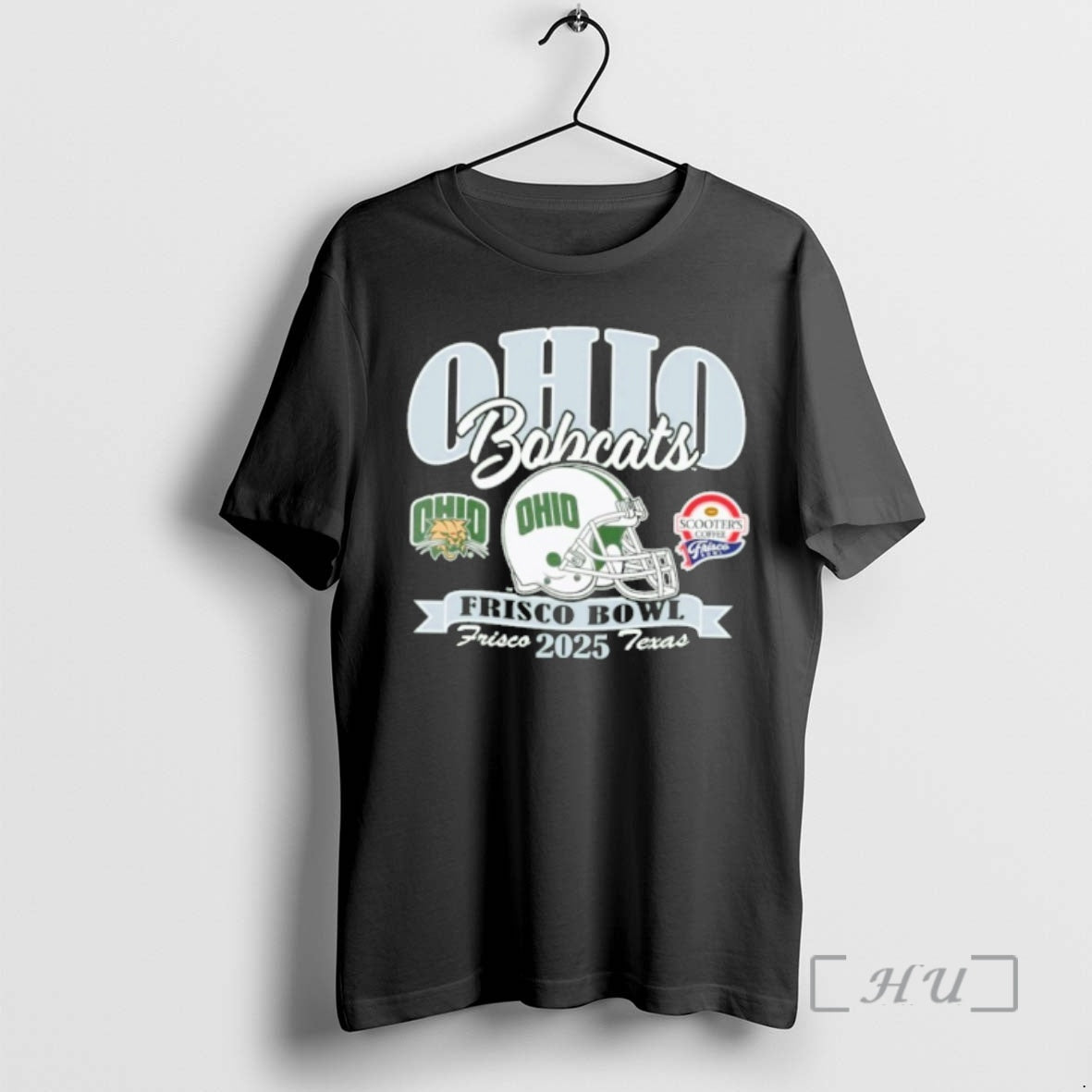 Officials Ohio Bobcats 2025 Scooters Coffee Frisco Bowl Helmet T-Shirts, Hoodie, Sweatshirt | RetroVerseTees.com