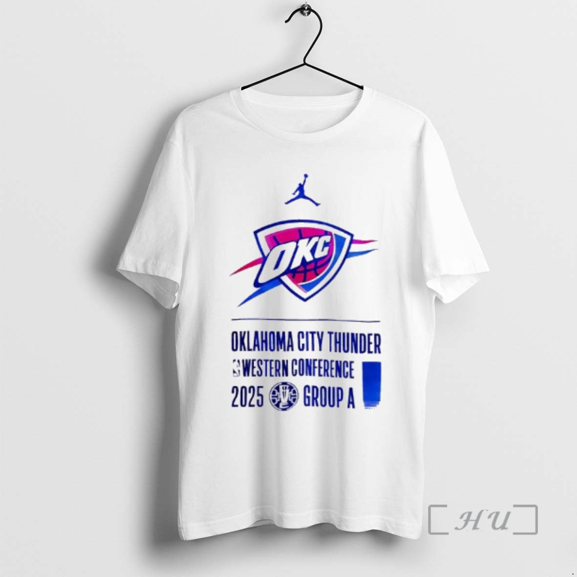 Officials Oklahoma City Thunder Western Conference 2025 Group A Jersey T-Shirts, Hoodie, Sweatshirt | RetroVerseTees.com
