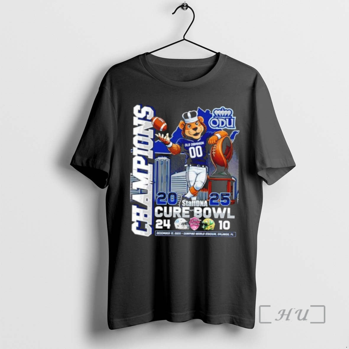 Officials Old Dominion Monarchs 2025 Cure Bowl Champions T-Shirts, Hoodie, Sweatshirt | RetroVerseTees.com