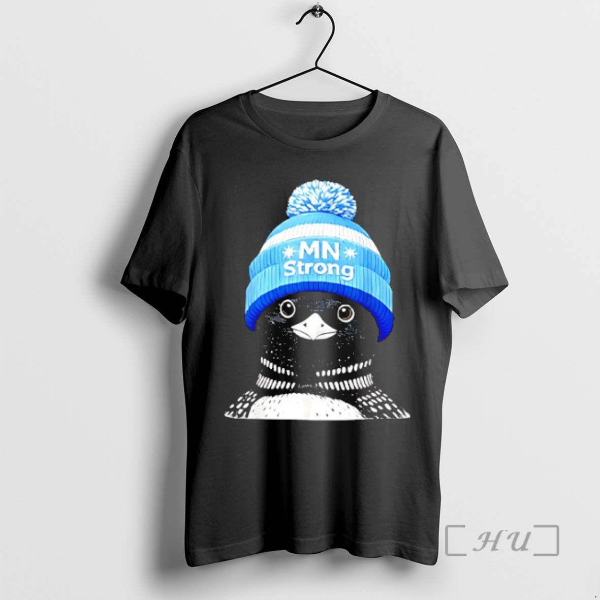 Officials Penguin Minnesota Strong Liam Conejo Ramos Blue Bunny Hat T-Shirts, Hoodie, Sweatshirt | RetroVerseTees.com