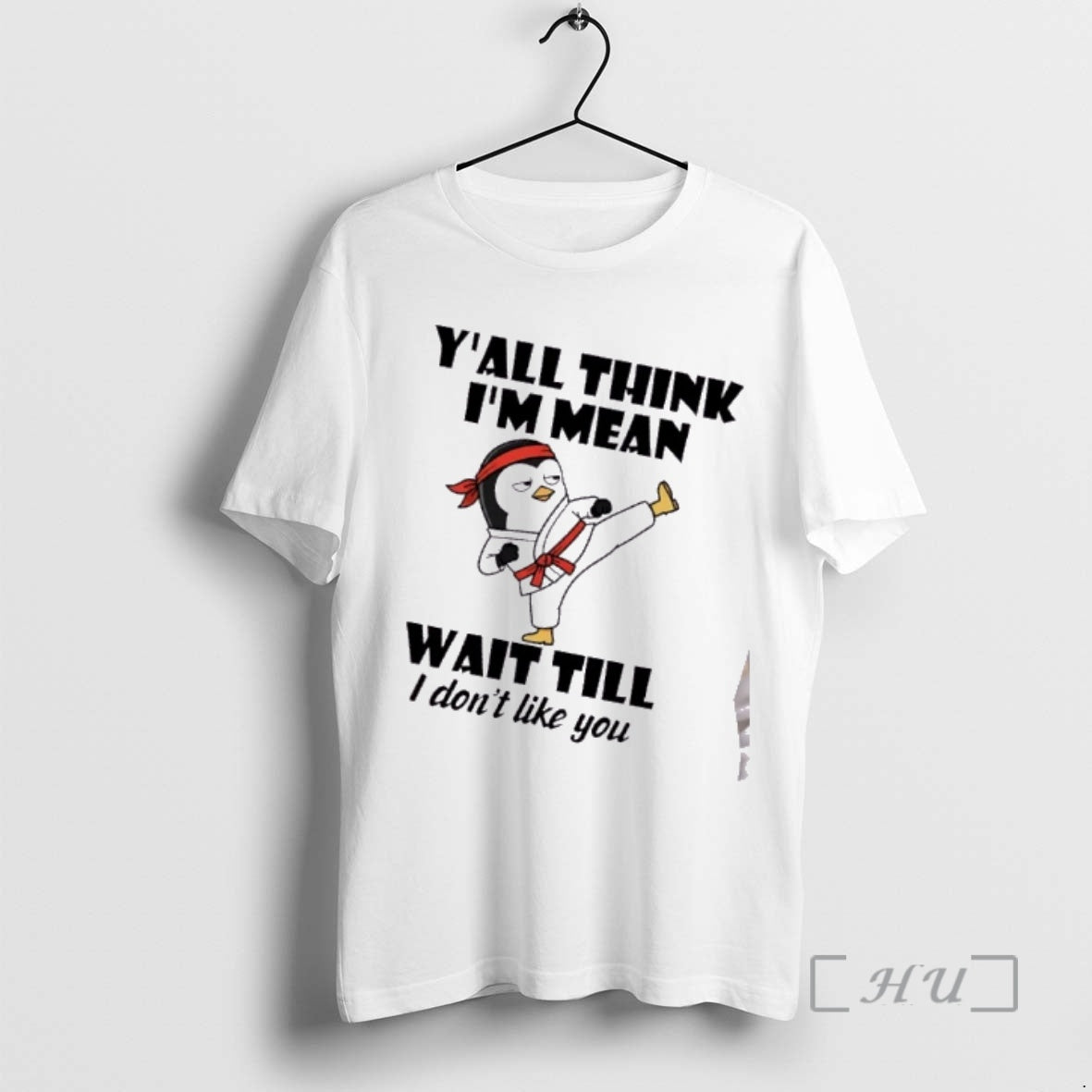 Officials Penguin Kung Fu Yall Think Im Mean Wait Till I Dont Like You Premium T-Shirts, Hoodie, Sweatshirt