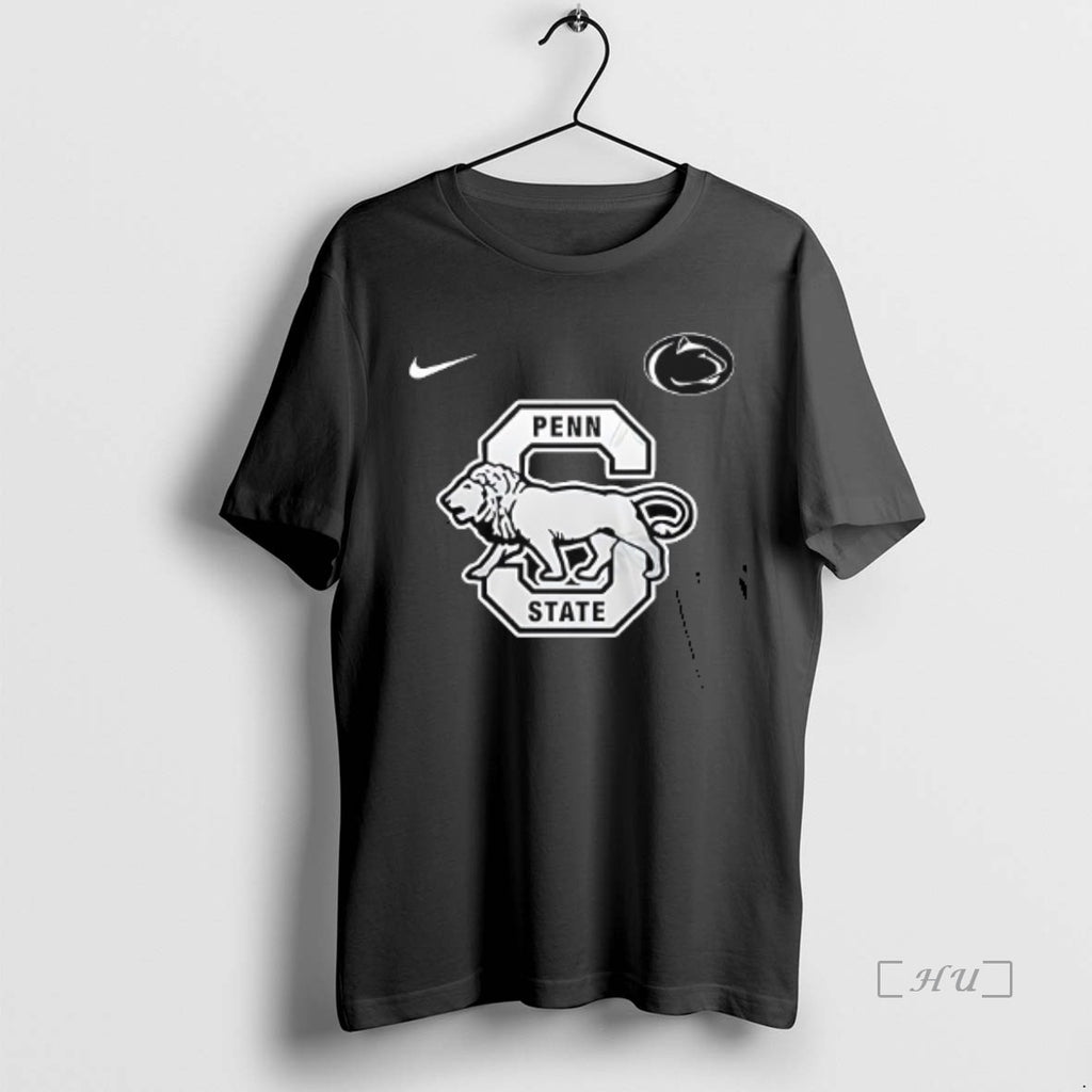 Officials Penn State Nittany Lions Coming Soon Logo Mascot Double Sided Graphic Premium T Shirts
