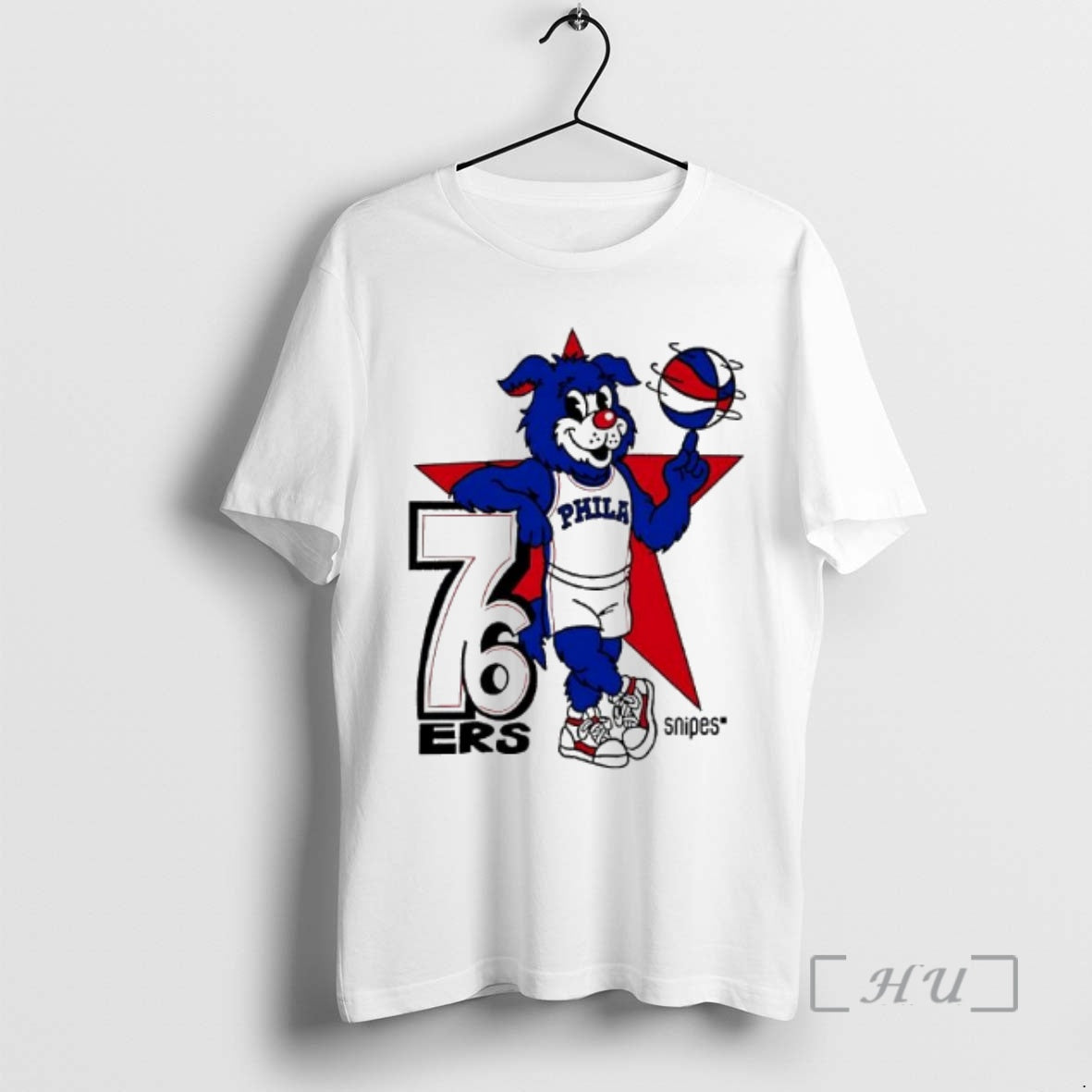 Officials Philadelphia 76ers Snipes Franklin The Dog Mascot T-Shirts, Hoodie, Sweatshirt | RetroVerseTees.com