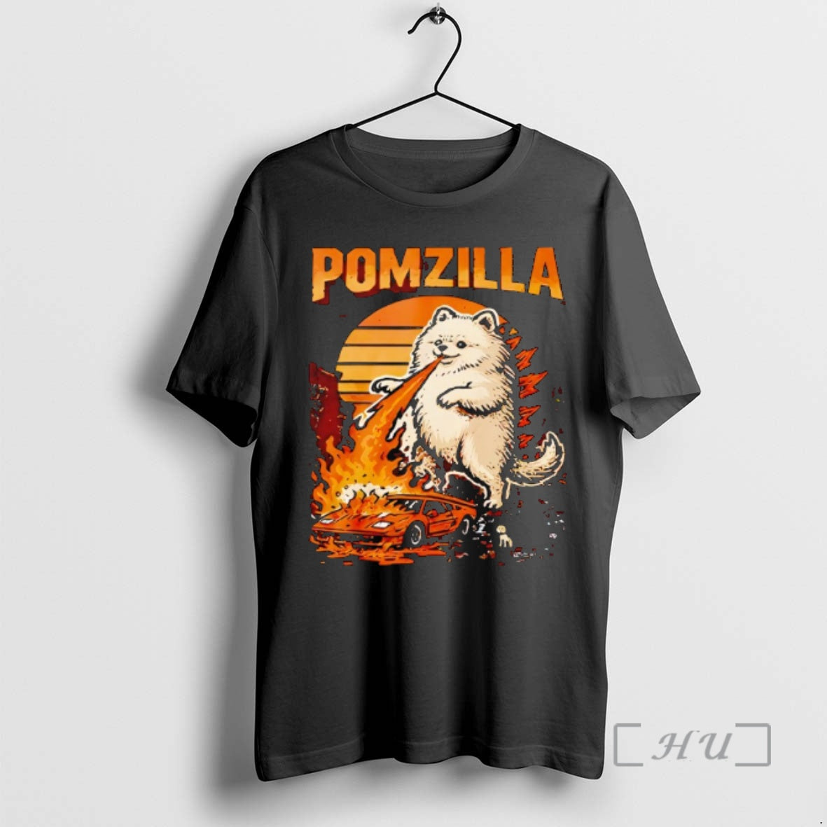 Officials Pomzilla Pomeranian Dog Monster Pom Dog Lover Vintage T-Shirts, Hoodie, Sweatshirt | RetroVerseTees.com