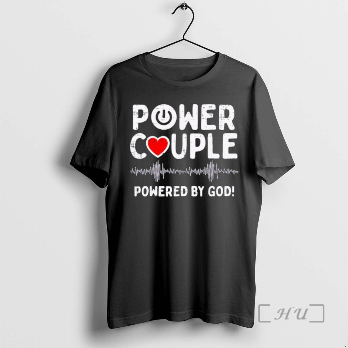 Officials Powered God Christian Valentines Day Couple T-Shirts, Hoodie, Sweatshirt | RetroVerseTees.com