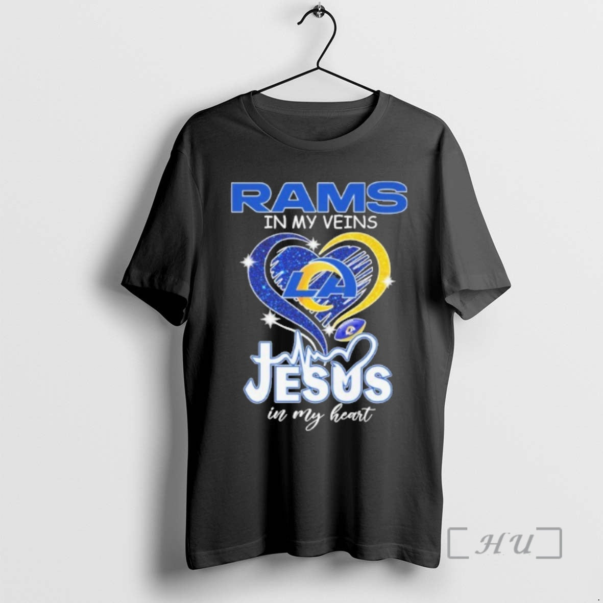Officials Rams In My Veins Heart Logo Ball Jesus In My Heart Premium T Shirts Hoodie, Sweatshirt | RetroVerseTees.com