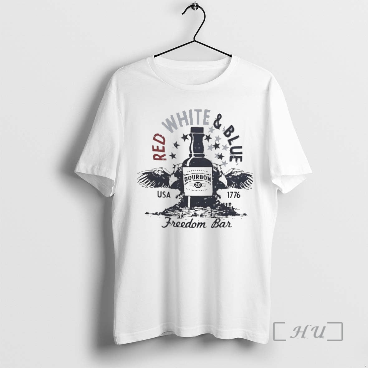 Officials Red White And Blue Usa 1776 Freedom Bar Bourbon Big Premium T Shirts Sweater Hoodie, Sweatshirt