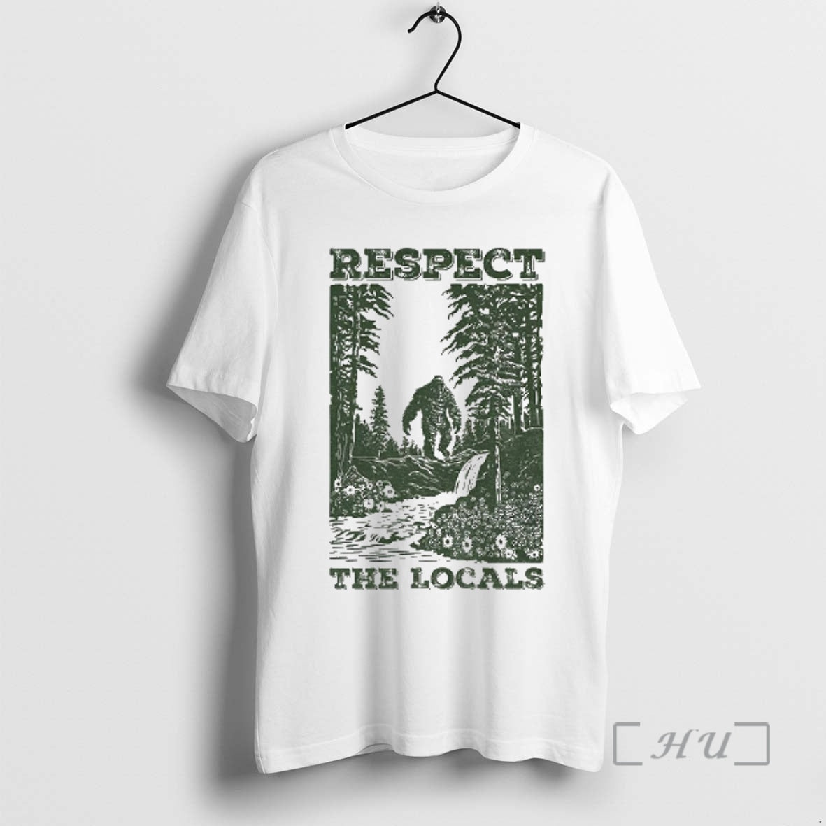 Officials Respect The Locals Big Foot Camping T-Shirts, Hoodie, Sweatshirt | RetroVerseTees.com