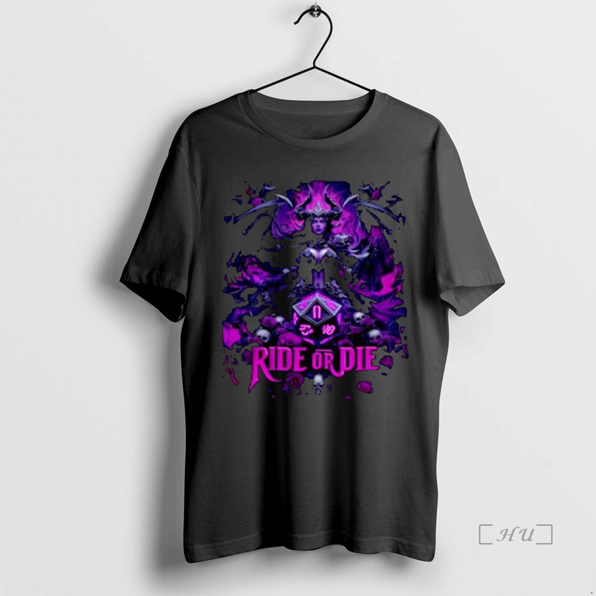 Officials Ride Or Die Demoness Skull Dnd Gaming Ornaments T-Shirts, Hoodie, Sweatshirt | RetroVerseTees.com