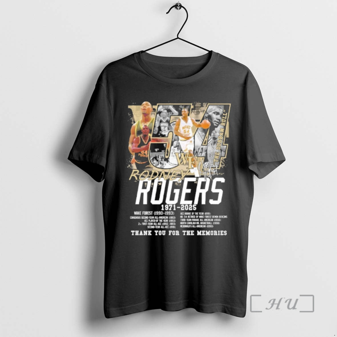 Officials Rodney Rogers Wake Forest 1971 2025 Thank You For The Memories Premium T Shirts Hoodie, Sweatshirt