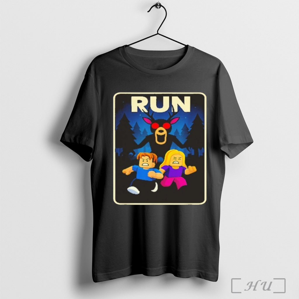 Officials Run 99 Nights Halloween Gamer Deer In The Forest T Shirt