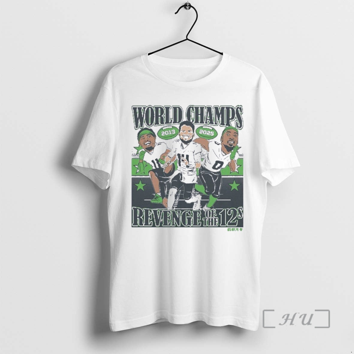 Officials Sam Darnold Jaxon Smith Njigba Demarcus Lawrence World Champions Caricatures Premium T Shirts Sweater Hoodie,...