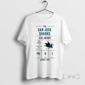 Officials San Jose Sharks Line Change Oversized Vintage