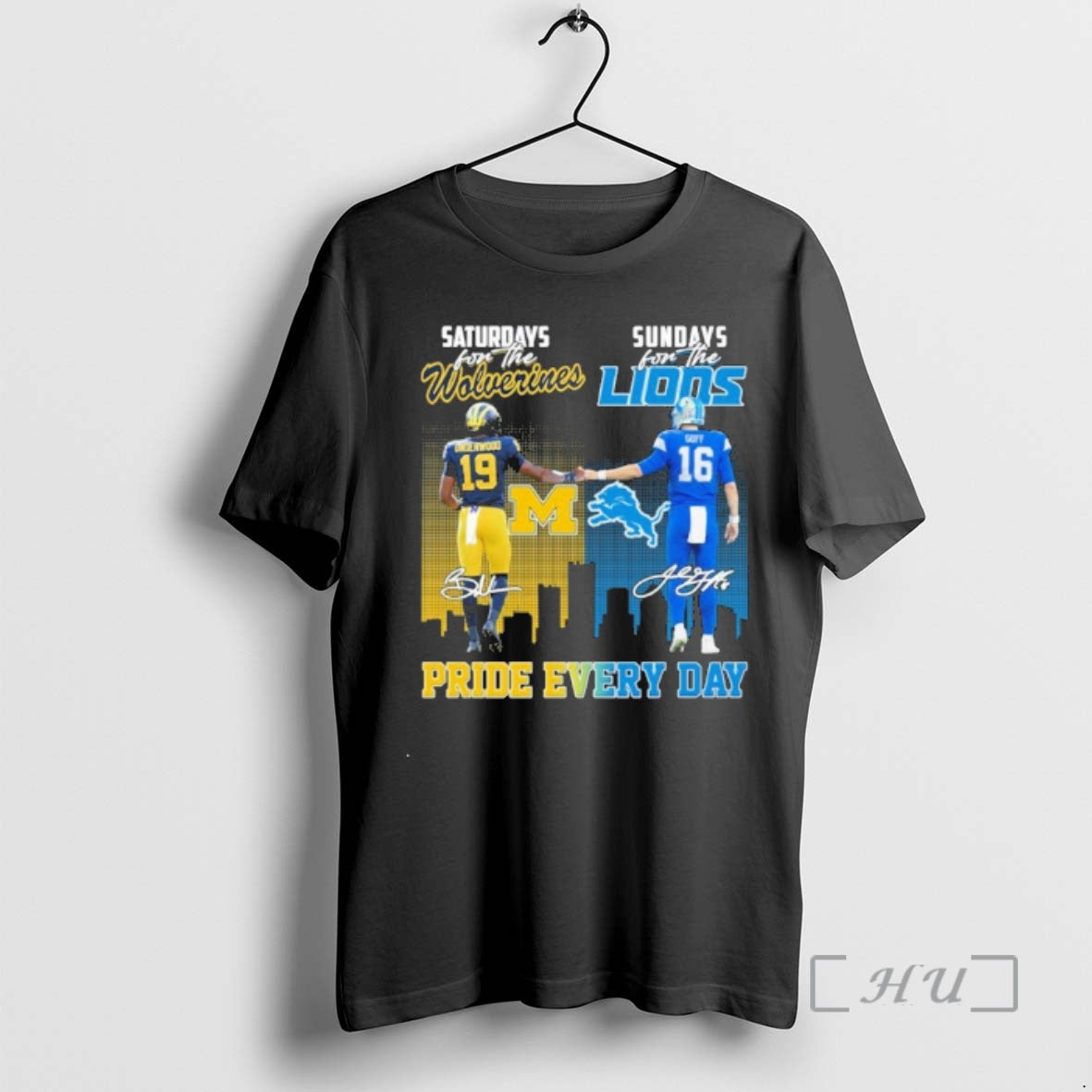 Officials Saturdays For The Wolverines Sundays For The Lions Pride Every Day Premium T Shirts Hoodie, Sweatshirt