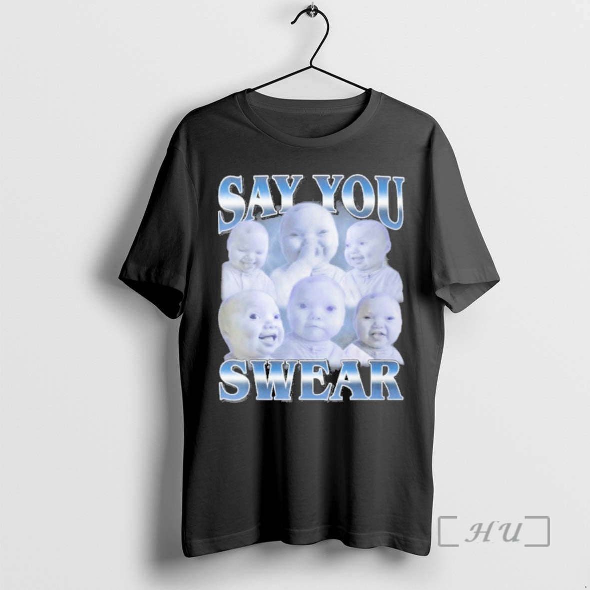 Officials Say You Swear Ai Niche Baby Holding Back Laugh Genz Meme Premium T Shirts Hoodie, Sweatshirt | RetroVerseTees.com