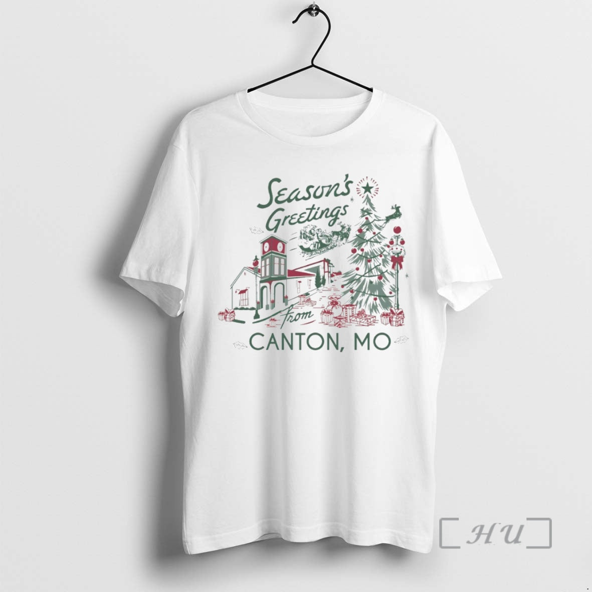 Officials Seasons Greetings From Canton Christmas Circle T-Shirts, Hoodie, Sweatshirt | RetroVerseTees.com