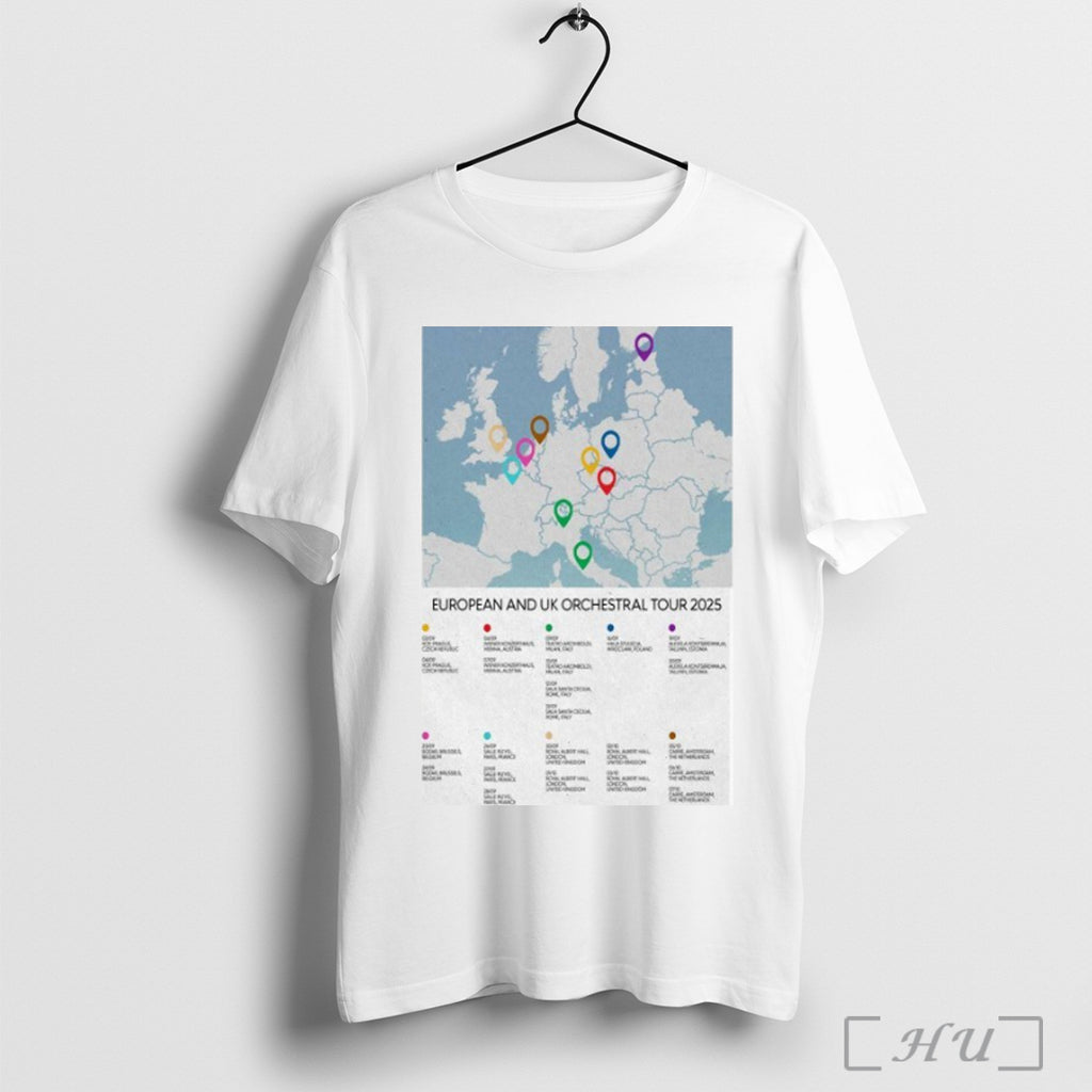 Officials Sigur Ros European Uk Orchestral Tour 2025 T Shirt