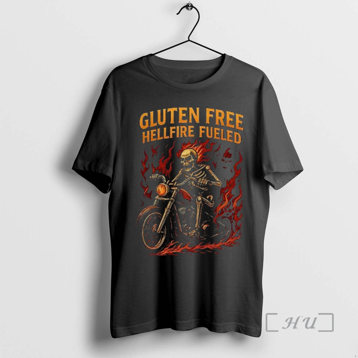 Officials Skeleton Gluten Free Hellfire Fueled T-Shirts, Hoodie, Sweatshirt | RetroVerseTees.com