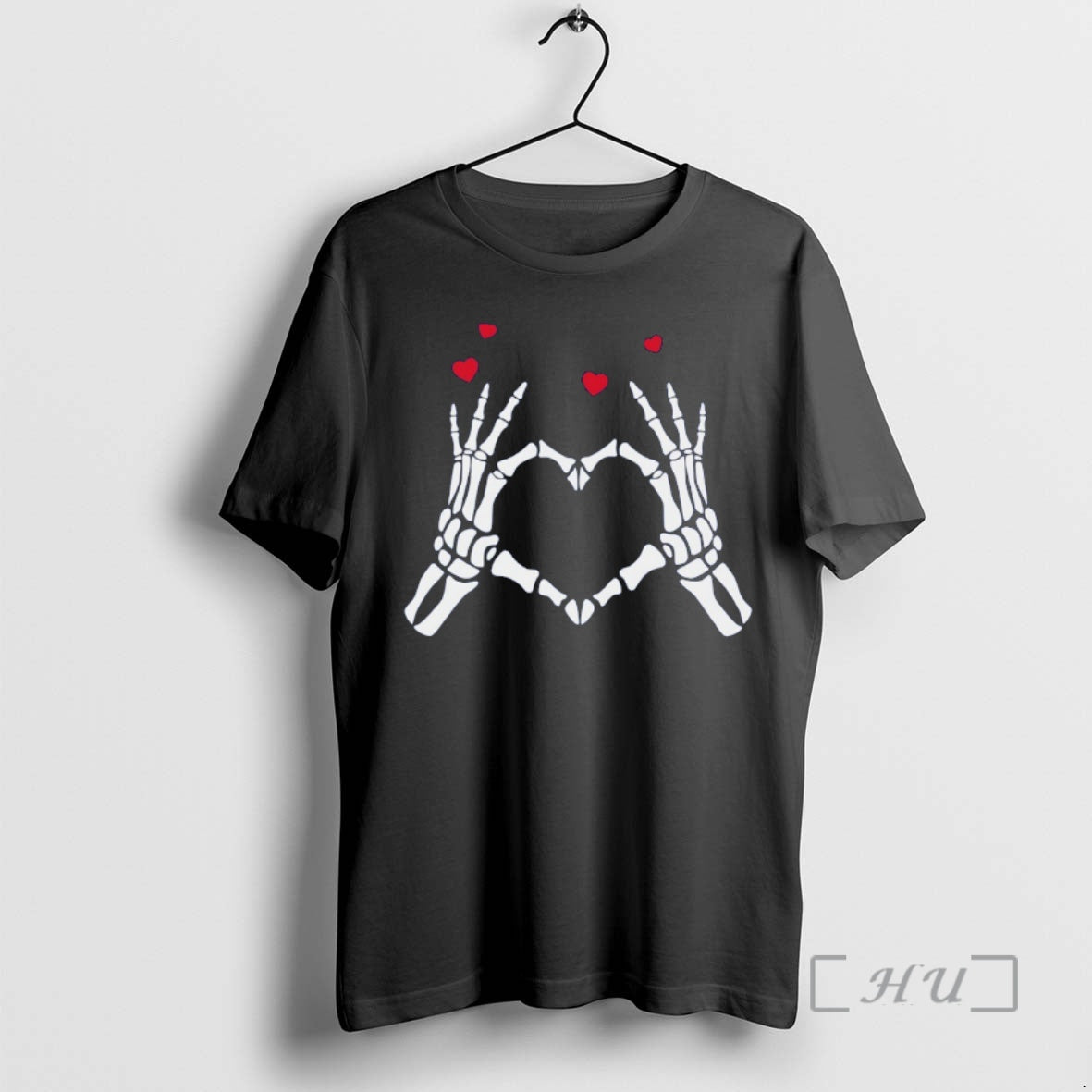 Officials Skeleton Love Hand Sign Valentines Day T-Shirts, Hoodie, Sweatshirt | RetroVerseTees.com