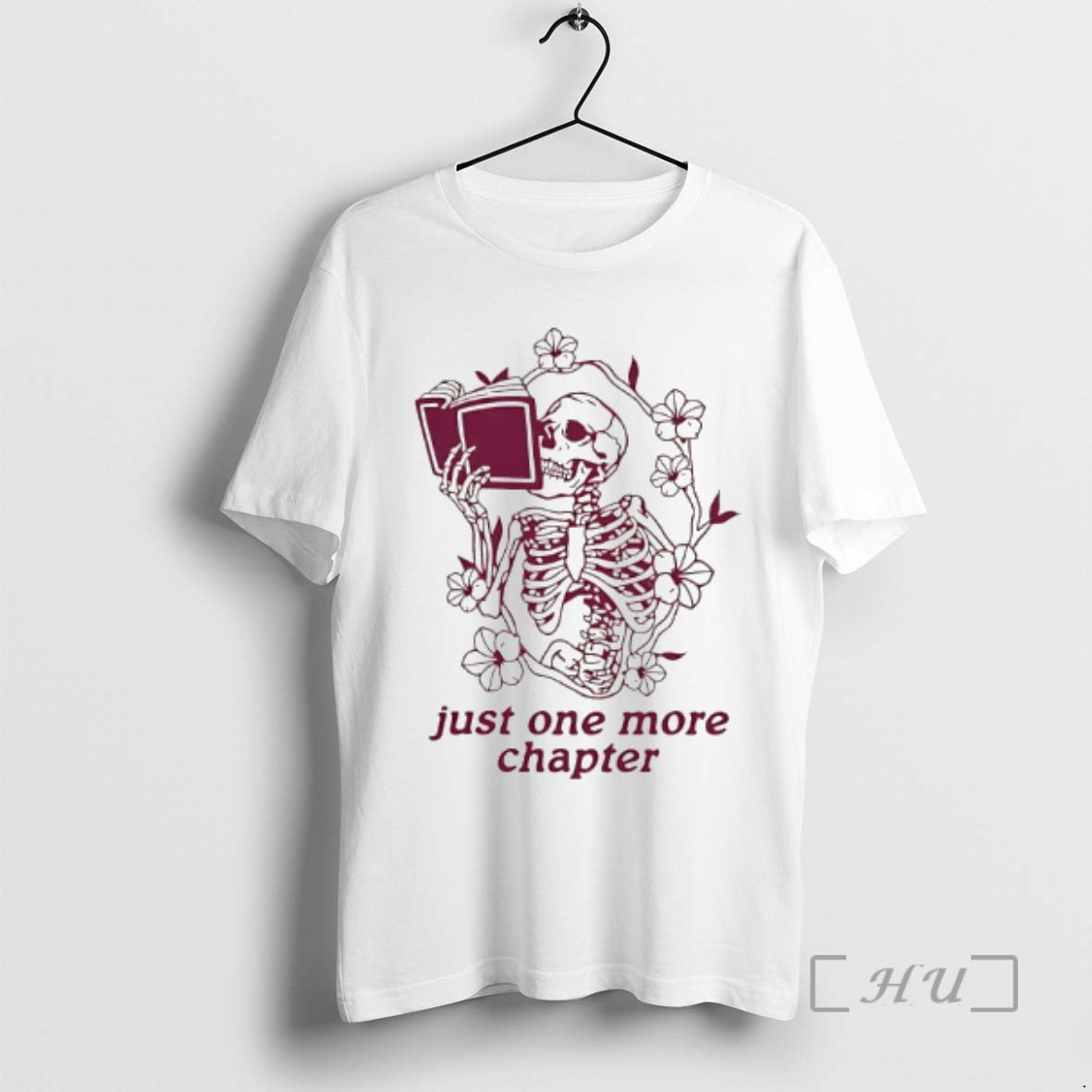 Officials Skeleton Reading Book Just One More Chapter T-Shirts, Hoodie, Sweatshirt | RetroVerseTees.com