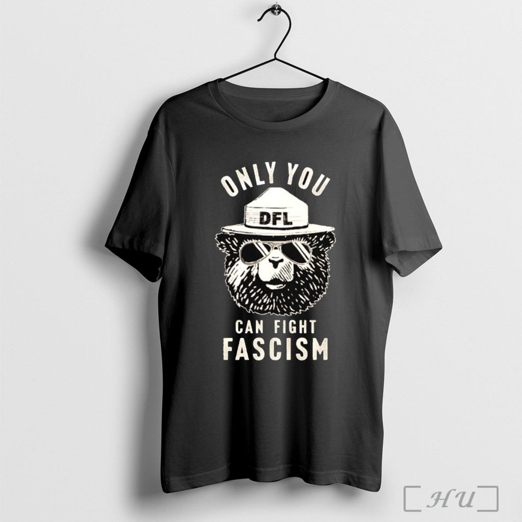 Officials Smokey The Bear Minnesota Dfl Only You Can Fight Fascism T Shirt