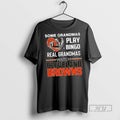 Officials Some Grandmas Play Bingo Real Grandmas Watch Cleveland Browns Diamond Heart 2025 Long Sleve