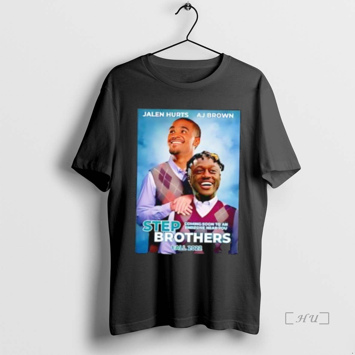 Officials Step Brothers Jalen Hurts Aj Brown Stylish T-Shirts, Hoodie, Sweatshirt | RetroVerseTees.com