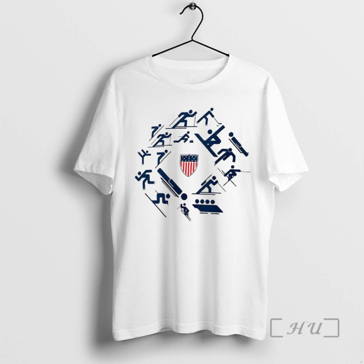 Officials Team Usa 2026 Winter Olympics Picto Circle T-Shirts, Hoodie, Sweatshirt | RetroVerseTees.com
