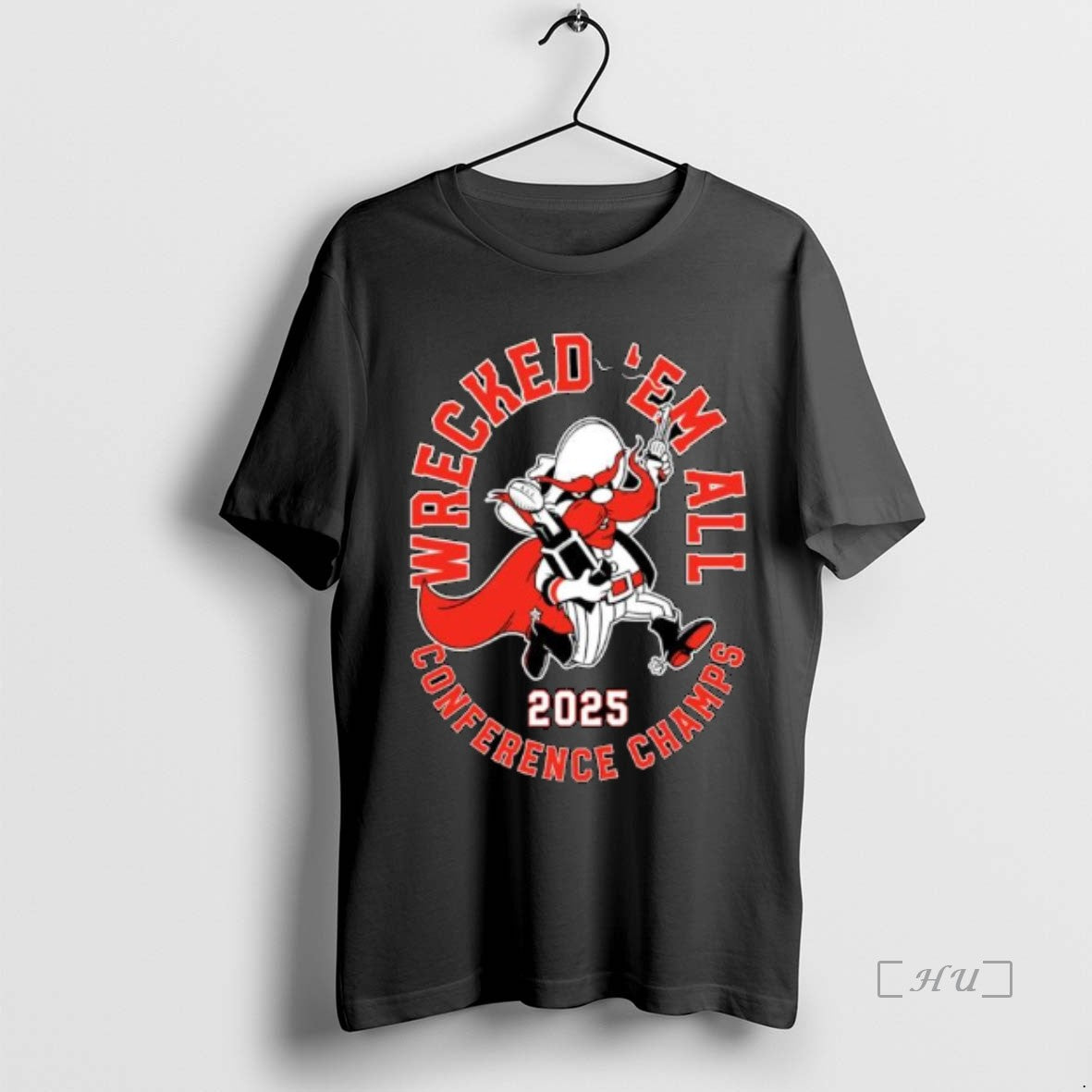 Officials Texas Tech Red Raiders 2025 Wrecked Em Conference Champs Ornaments Premium T Shirts Sweater Hoodie, Sweatshirt
