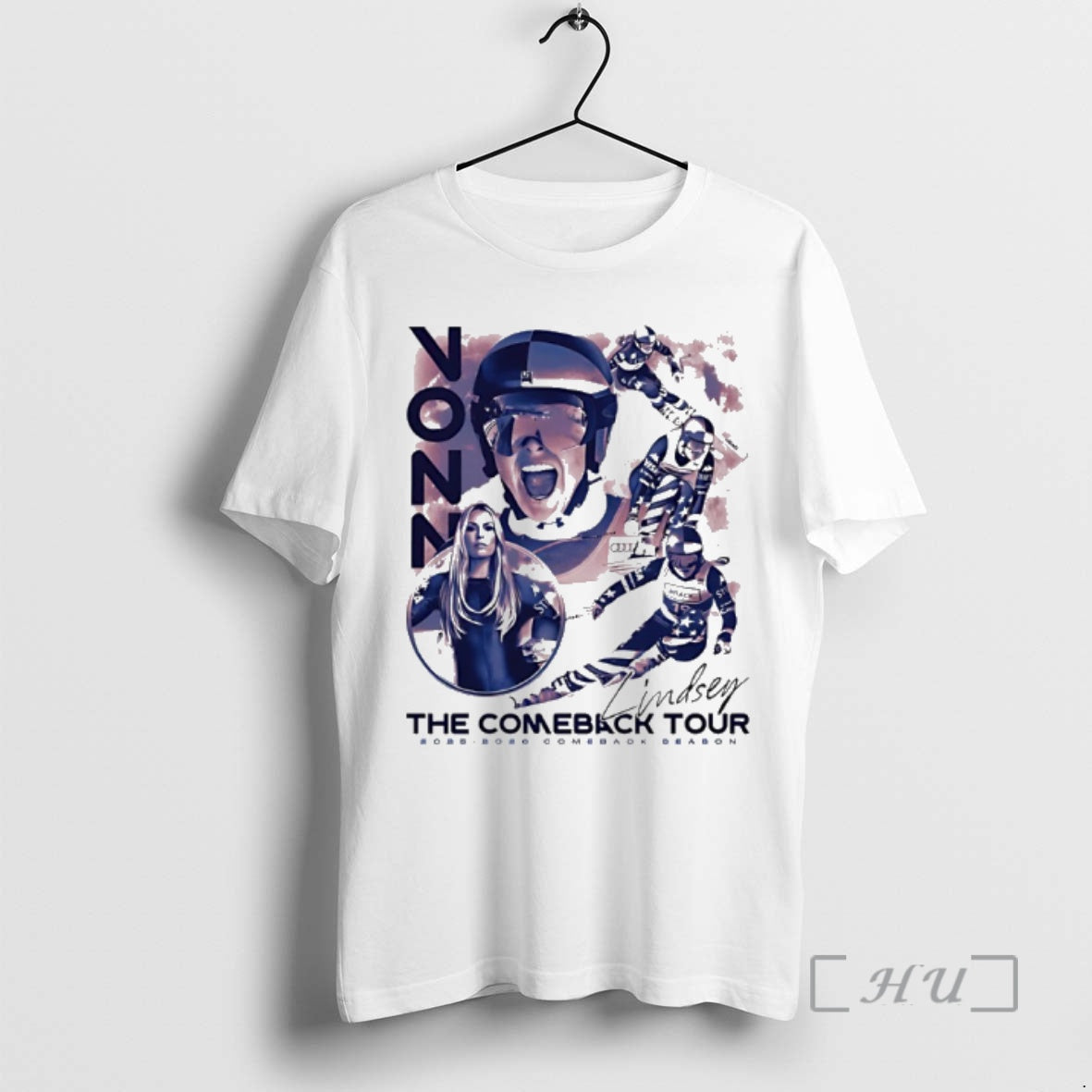 Officials The Comeback Tour 2025 2026 Comeback Beabon Lindsey Vonn Signature Vintage Premium T Shirts Hoodie, Sweatshirt