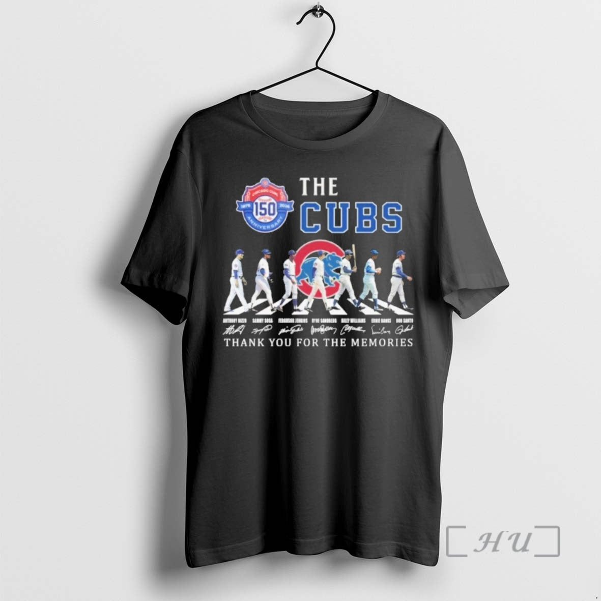 Officials The Cubs Play Abbey Road Signature Thank You For The Memories Premium T Shirts Hoodie, Sweatshirt